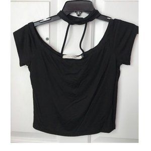 Off the Shoulder Black Shirt